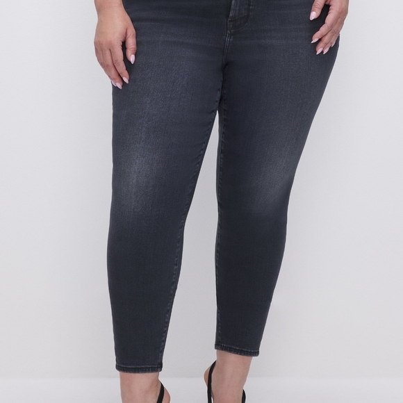 NWT Good American ALWAYS FITS GOOD LEGS SKINNY CROPPED JEANS - Picture 2 of 6